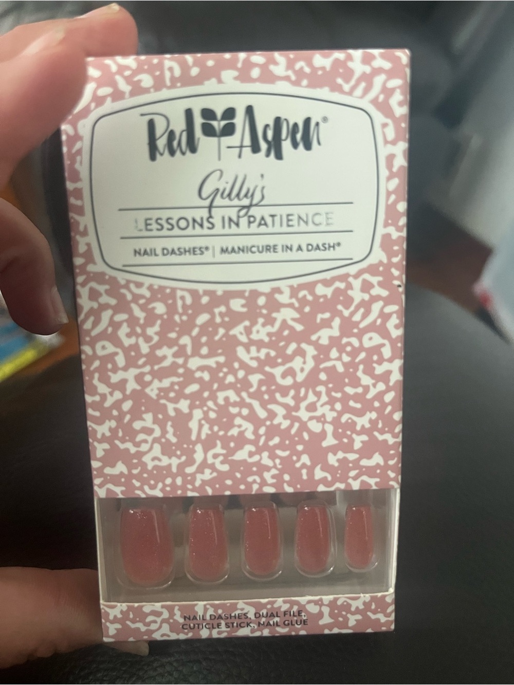 Nails : Red Aspen gillys lessons in patience